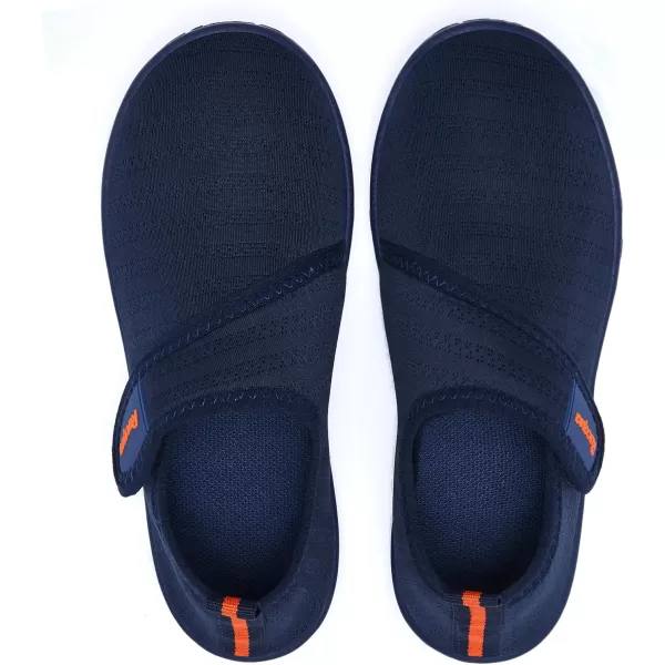 Racqua Boys Girls Kids Water Shoes Quick Dry Barefoot Lightweight Sport Swim Aqua ShoesLittle KidBig KidBlueOrange