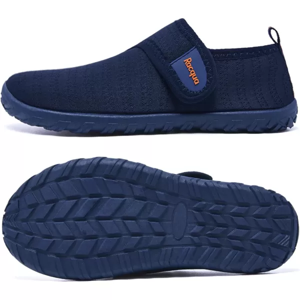 Racqua Boys Girls Kids Water Shoes Quick Dry Barefoot Lightweight Sport Swim Aqua ShoesLittle KidBig KidBlueOrange