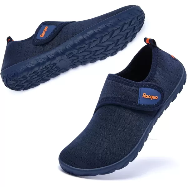 Racqua Boys Girls Kids Water Shoes Quick Dry Barefoot Lightweight Sport Swim Aqua ShoesLittle KidBig KidBlueOrange