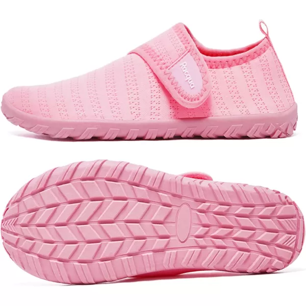 Racqua Boys Girls Kids Water Shoes Quick Dry Barefoot Lightweight Sport Swim Aqua ShoesLittle KidBig KidPink