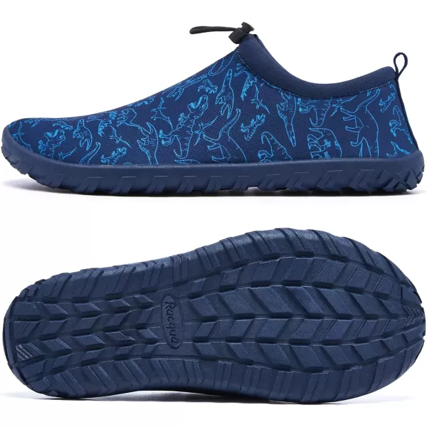 Racqua Boys Girls Kids Water Shoes Swim Shoes Quick Dry Aqua Shoes for Beach Pool LittleBig KidBlue1