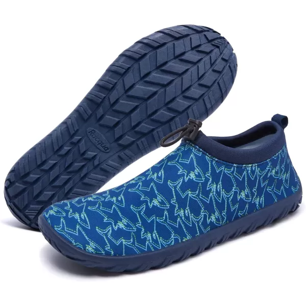 Racqua Boys Girls Kids Water Shoes Swim Shoes Quick Dry Aqua Shoes for Beach Pool LittleBig KidBlue2