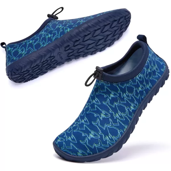 Racqua Boys Girls Kids Water Shoes Swim Shoes Quick Dry Aqua Shoes for Beach Pool LittleBig KidBlue2