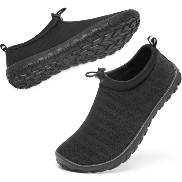 Racqua Boys Girls Kids Water Shoes Swim Shoes Quick Dry Lightweight Breathable for Beach Pool Swim LittleBig KidBlack