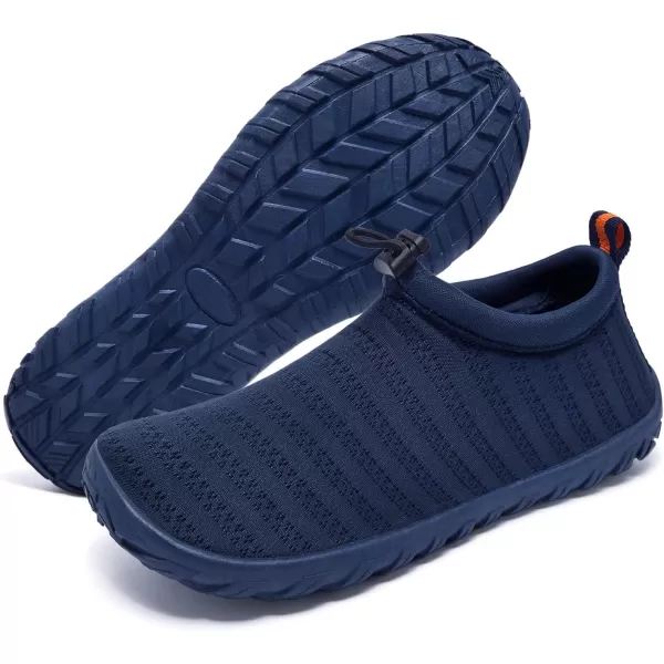 Racqua Boys Girls Kids Water Shoes Swim Shoes Quick Dry Lightweight Breathable for Beach Pool Swim LittleBig KidNavy