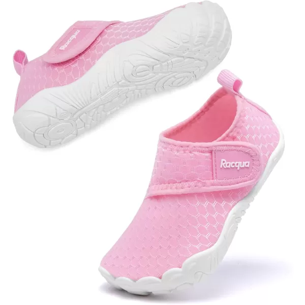 Racqua Boys Toddler Baby Water Shoes Girls NonSlip Beach Outdoor Sports Breathable Water Shoes Quick Dry Lightweight Swim Pool Aqua ShoesBabyToddlerWzk168pink