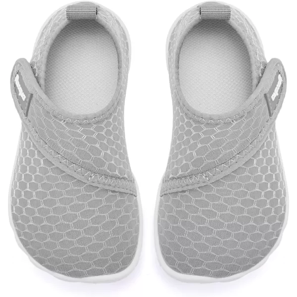 Racqua Boys Toddler Baby Water Shoes Girls NonSlip Beach Outdoor Sports Breathable Water Shoes Quick Dry Lightweight Swim Pool Aqua ShoesBabyToddlerWzk168grey