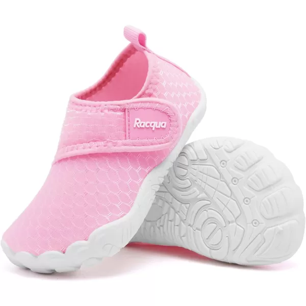 Racqua Boys Toddler Baby Water Shoes Girls NonSlip Beach Outdoor Sports Breathable Water Shoes Quick Dry Lightweight Swim Pool Aqua ShoesBabyToddlerWzk168pink