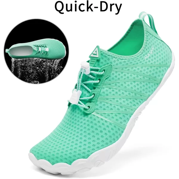 Racqua Men Women Water Shoes QuickDry Breathable Swim Shoes Lightweight Aqua Shoes Beach Pool Hiking ShoesWz1104green