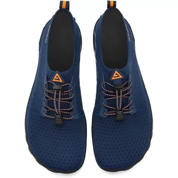 Racqua Men Women Water Shoes QuickDry Breathable Swim Shoes Lightweight Aqua Shoes Beach Pool Hiking ShoesWz1104navy