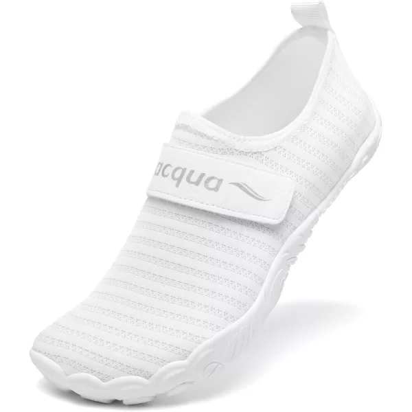 Racqua Men Women Water Shoes QuickDry Breathable Swim Shoes Lightweight Aqua Shoes Beach Pool Hiking ShoesWz1108white
