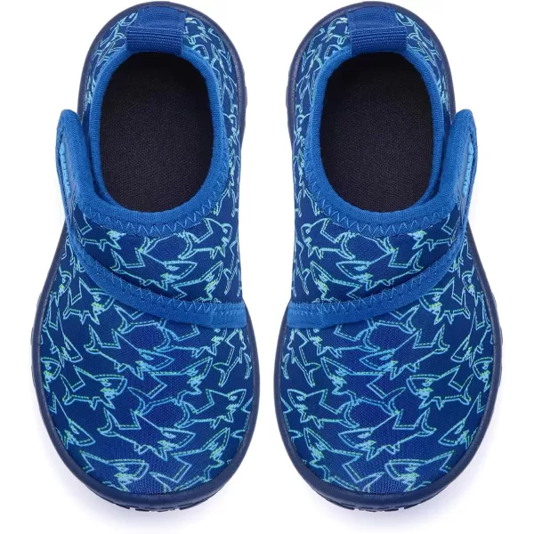 Racqua Toddler Baby Water Shoes Barefoot Quick Dry Swim Sport Pool Aqua Shoes for Boys GirlsBabyToddlerSharkBlue