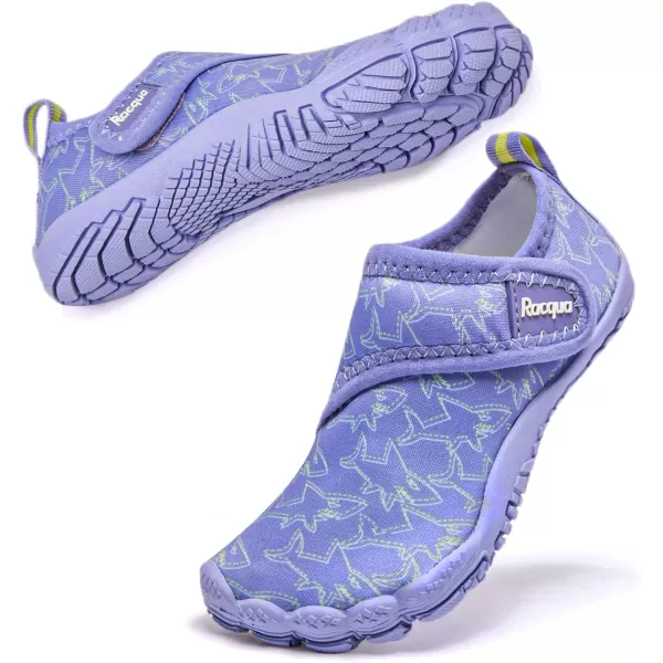 Racqua Toddler Boys Girls SlipOn Water Shoes Quick Dry Barefoot Aqua Shoes ToddlerLittle KidWzk167blue Shark