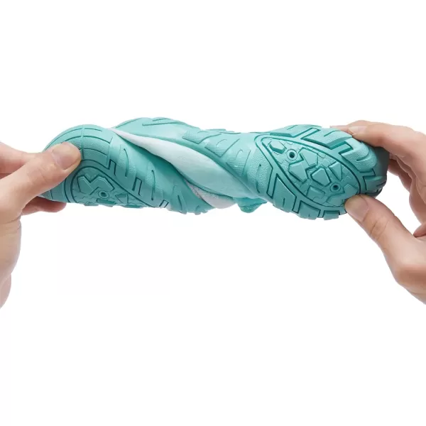 Racqua Water Shoes Men Women Quick Dry Gradient Colors Barefoot Aqua Athletic Sports Swim Surf Beach ShoesHd131mwhiteMint