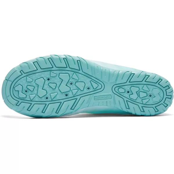 Racqua Water Shoes Men Women Quick Dry Gradient Colors Barefoot Aqua Athletic Sports Swim Surf Beach ShoesHd131mwhiteMint