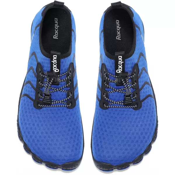 Racqua Water Shoes Quick Dry Barefoot Beach Aqua Sport Swim Surf Pool Hiking Diving Walking for Men WomenWz111blue