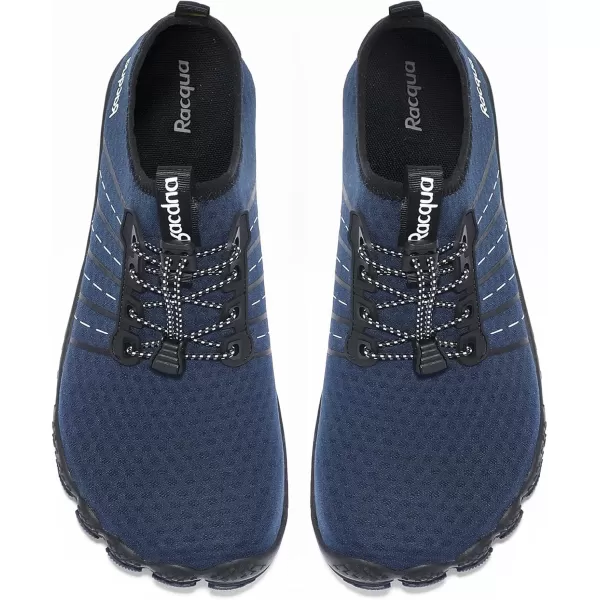 Racqua Water Shoes Quick Dry Barefoot Beach Aqua Sport Swim Surf Pool Hiking Diving Walking for Men WomenWz112blue