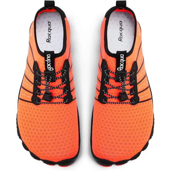 Racqua Water Shoes Quick Dry Barefoot Beach Aqua Sport Swim Surf Pool Hiking Diving Walking for Men WomenWz112orange