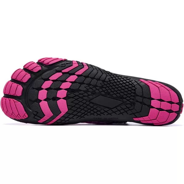 Racqua Water Shoes Quick Dry Barefoot Beach Aqua Sport Swim Surf Pool Hiking Diving Walking for Men WomenWz213wroseBlack