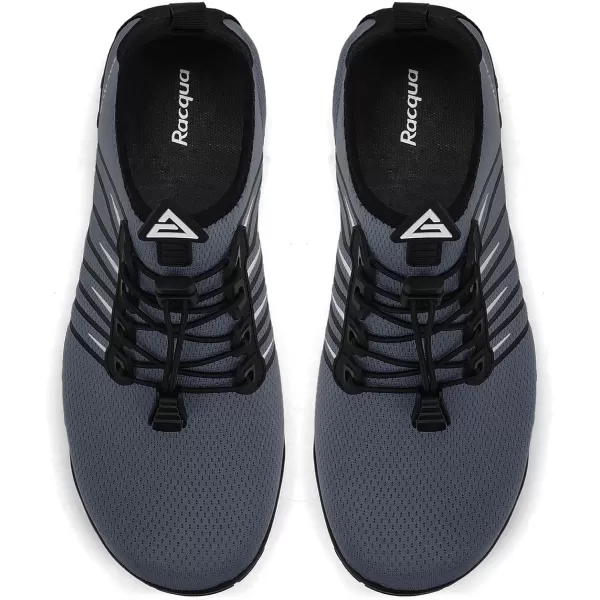 Racqua Water Shoes Quick Dry Barefoot Water Aqua Sport Beach Pool Swim Surf Diving for Men WomenHd102grey