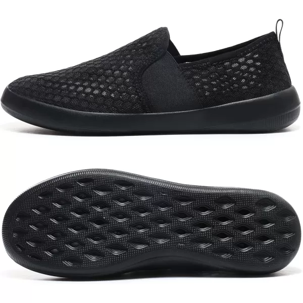 Racqua Water Shoes Quick Dry Barefoot Water Aqua Sport Beach Pool Swim Surf Diving for Men WomenSx1203black
