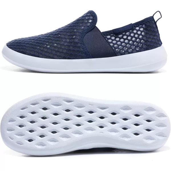Racqua Water Shoes Quick Dry Barefoot Water Aqua Sport Beach Pool Swim Surf Diving for Men WomenSx1203navy