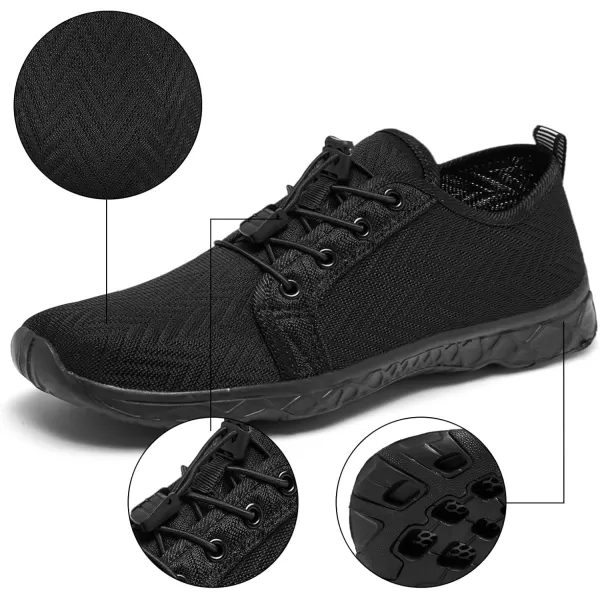 Racqua Women Men Breathable Mesh Water ShoesSx1201black