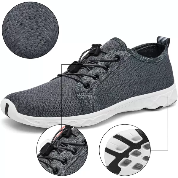 Racqua Women Men Breathable Mesh Water ShoesSx1201grey
