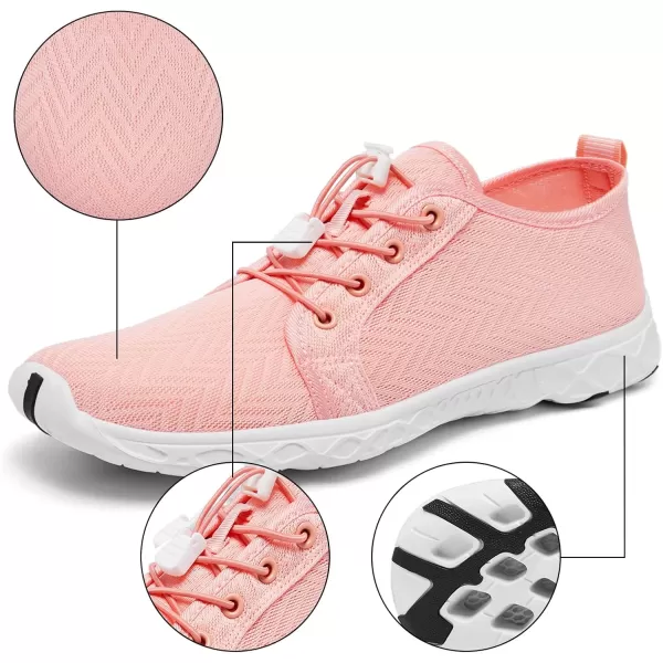Racqua Women Men Breathable Mesh Water ShoesSx1201pink