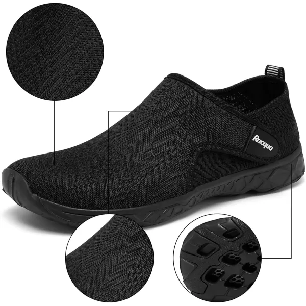 Racqua Women Men Breathable Mesh Water ShoesSx1202black