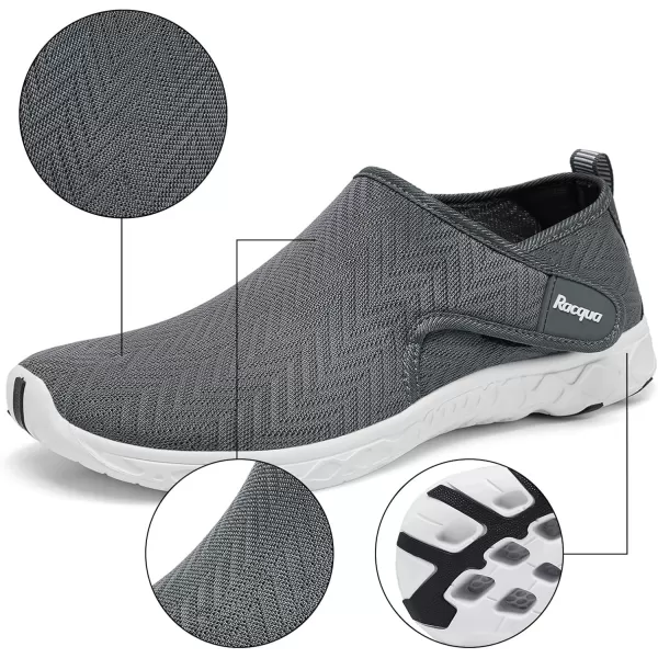 Racqua Women Men Breathable Mesh Water ShoesSx1202grey