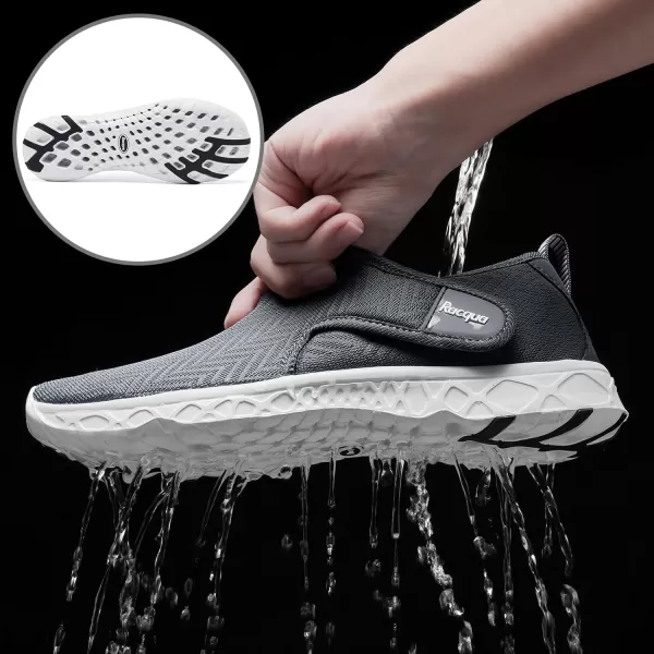 Racqua Women Men Breathable Mesh Water ShoesSx1202grey