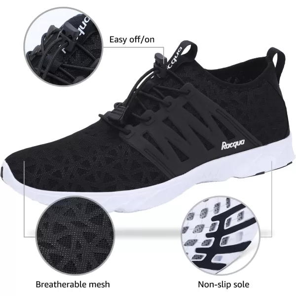 Racqua Women Men Breathable Mesh Water ShoesSx121black
