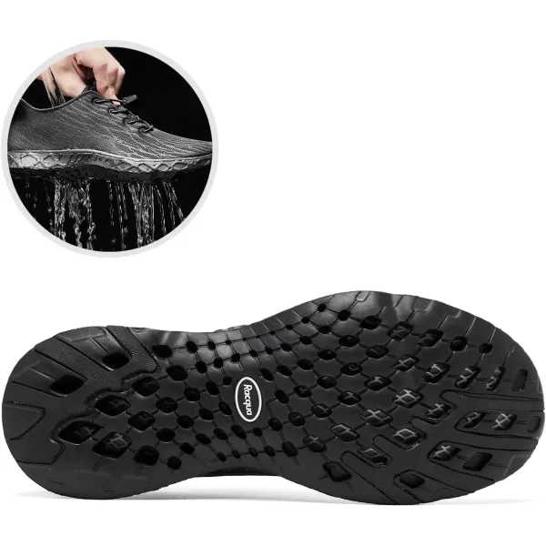 Racqua Women Men Breathable Mesh Water ShoesSx122black2