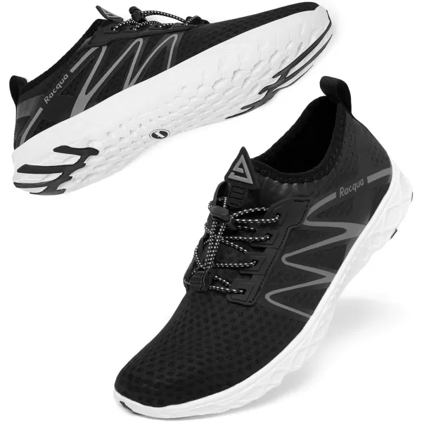 Racqua Women Men Breathable Mesh Water ShoesSx125black