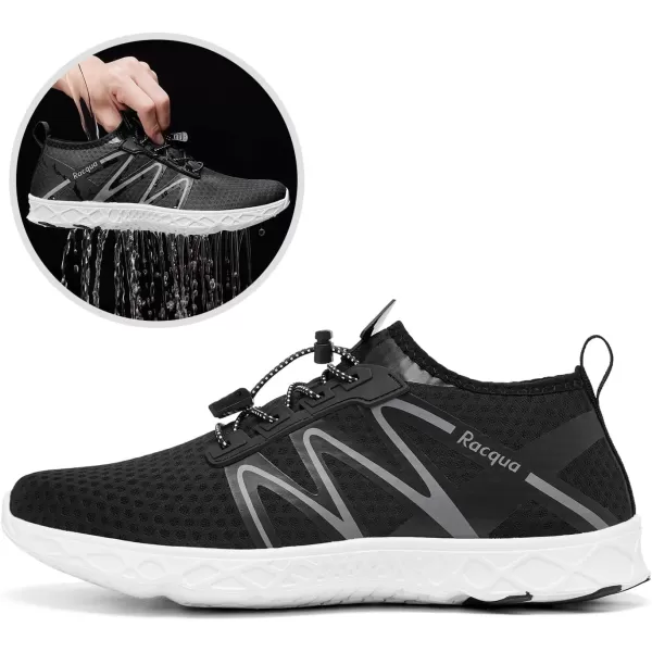 Racqua Women Men Breathable Mesh Water ShoesSx125black