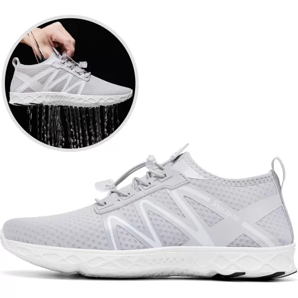 Racqua Women Men Breathable Mesh Water ShoesSx125grey
