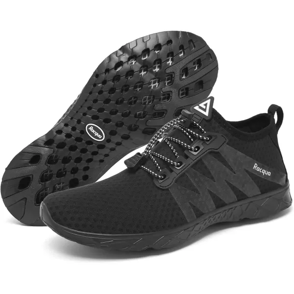 Racqua Women Men Breathable Mesh Water ShoesSx126black