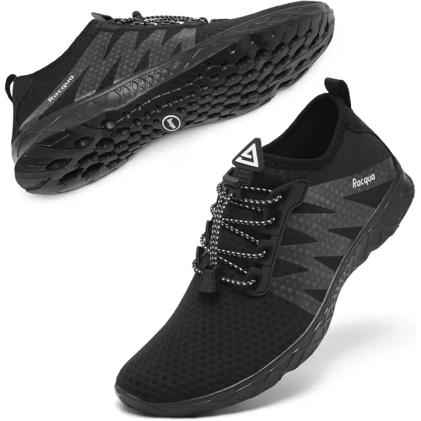 Racqua Women Men Breathable Mesh Water ShoesSx126black