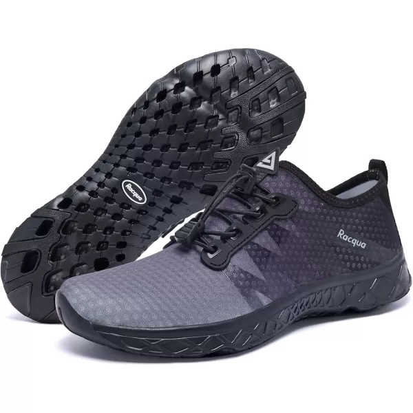Racqua Women Men Breathable Mesh Water ShoesSx126greyBlack