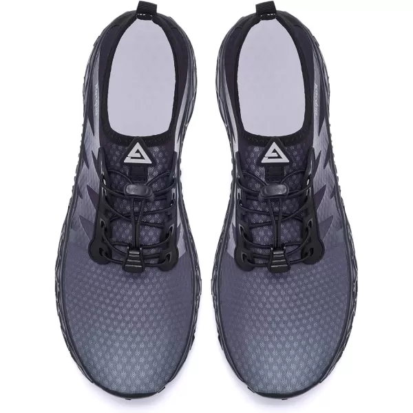 Racqua Women Men Breathable Mesh Water ShoesSx126greyBlack