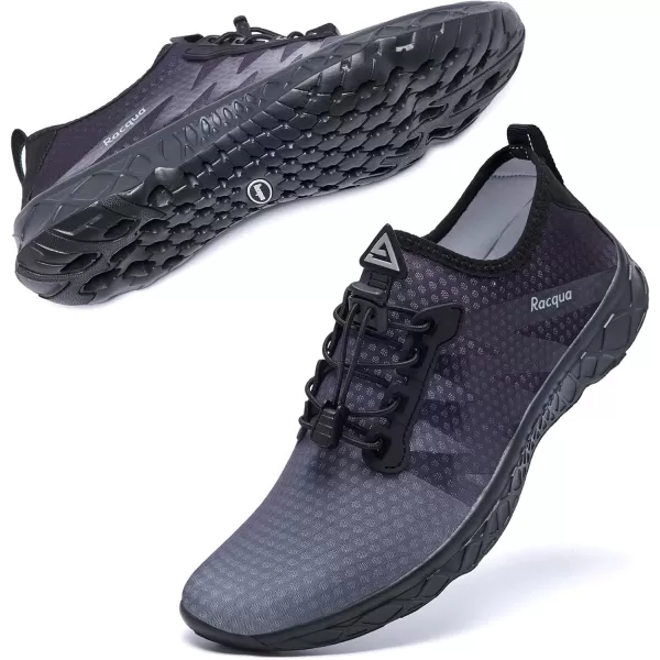 Racqua Women Men Breathable Mesh Water ShoesSx126greyBlack
