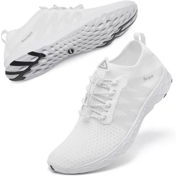 Racqua Women Men Breathable Mesh Water ShoesSx126white