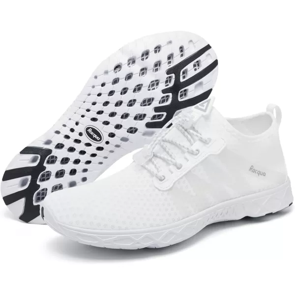 Racqua Women Men Breathable Mesh Water ShoesSx126white