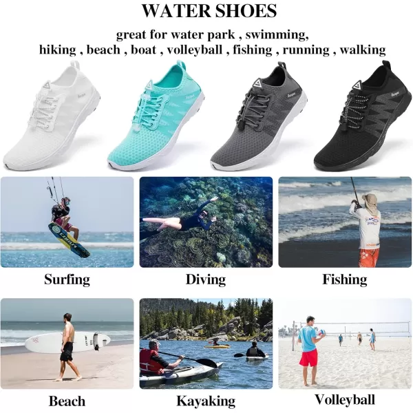 Racqua Women Men Breathable Mesh Water ShoesSx126white