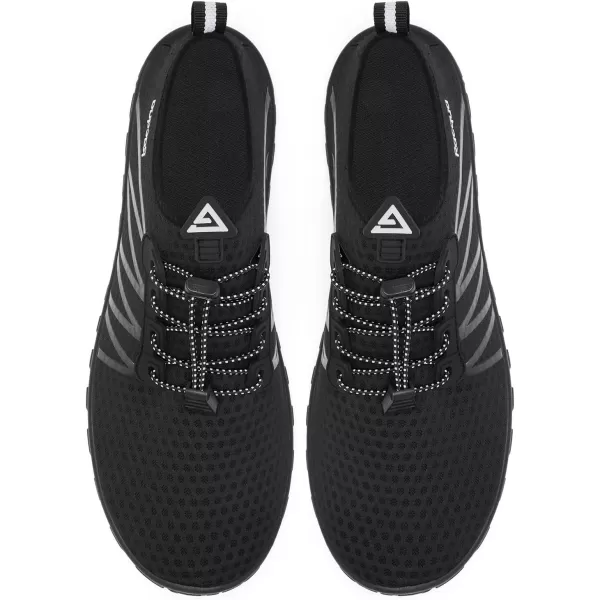 Racqua Women Men Water Shoes Barefoot Sport Beach Swim ShoesHd137black