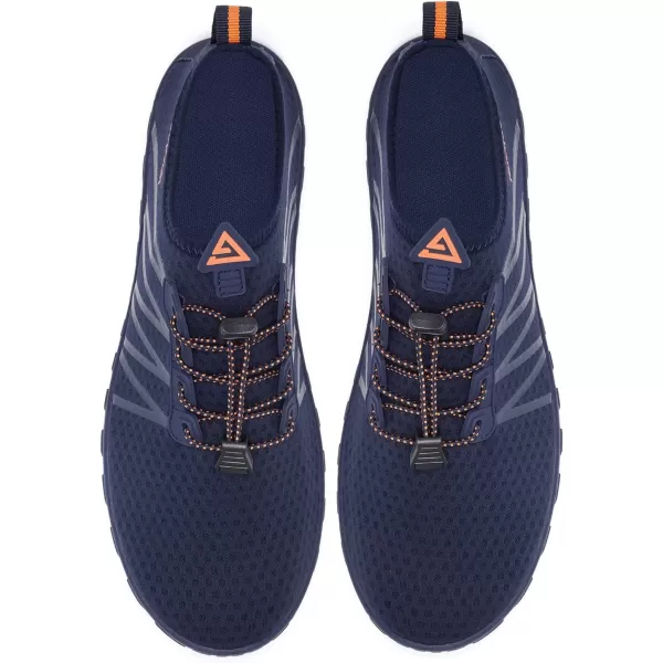 Racqua Women Men Water Shoes Barefoot Sport Beach Swim ShoesHd137navy