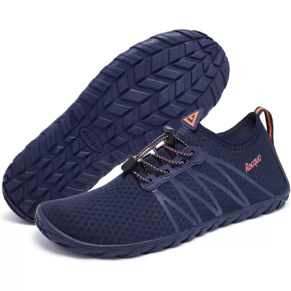 Racqua Women Men Water Shoes Barefoot Sport Beach Swim ShoesHd137navy