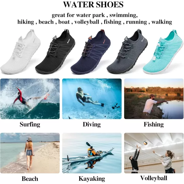 Racqua Women Men Water Shoes Barefoot Sport Beach Swim ShoesHdmint Green