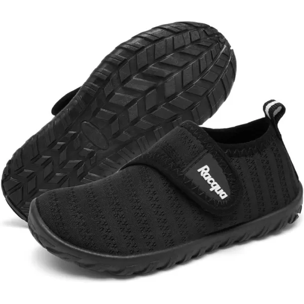 Racqua Baby Todder Water Shoes Boys Girls Quick Dry Barefoot Shoes NonSlip Swim Pool Aqua ShoesBabyToddlerBlack
